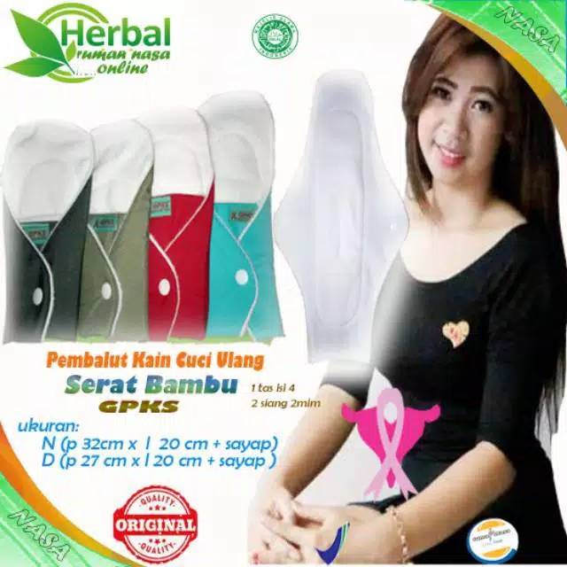 PEMBALUT  KAIN CUCI ULANG DRI SERAT BAMBU   GPKS  SAMPAI 7 TAHUN