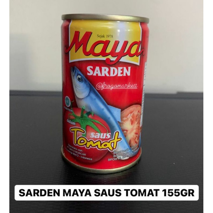 Sarden Ikan Maya Rasa Saus Tomat 155gr