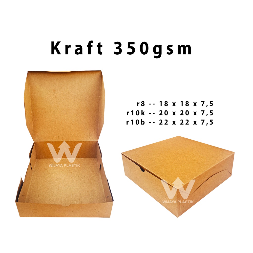 Jual Dus Duplex & Kraft R10B 22x22 350gsm | Kardus Karton Kotak Nasi ...