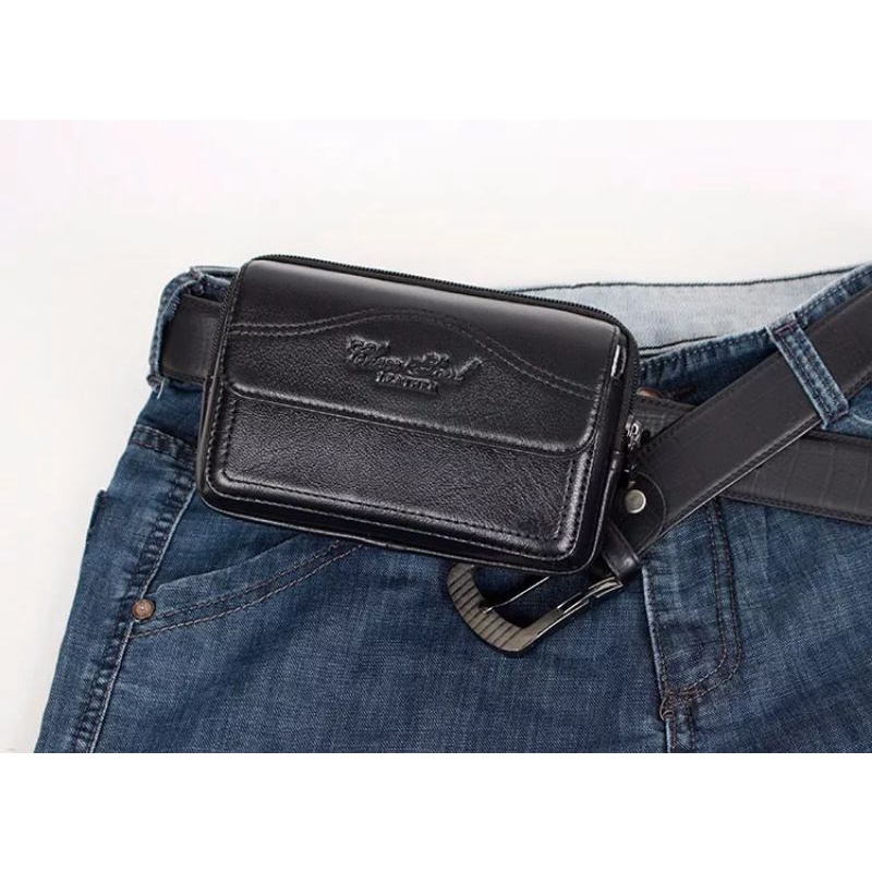 SARUNG HP KULIT CHEER SOUL _ hitam