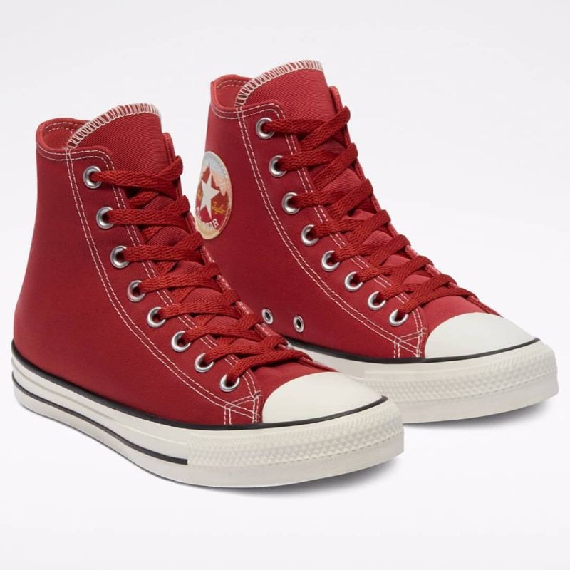 black and red converse mens