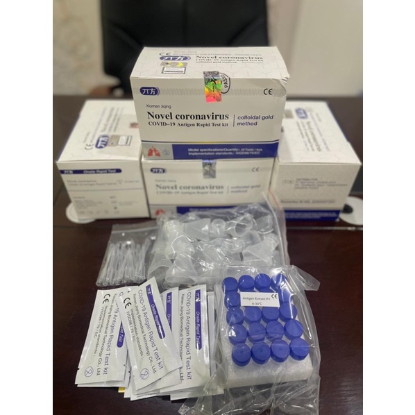 Rapid Test Antigen Saliva Novel ( test air liur / pc , Medan)