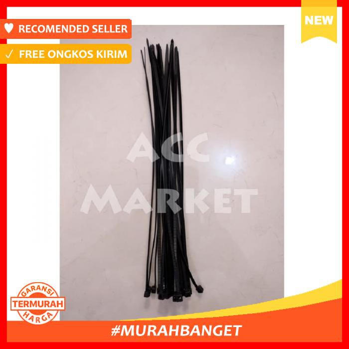 

Pengikat & Perekat - 25 Cm Kabel Cable Tis Ties Hitam Unsulock Unsulok Tali - Office & Stationery
