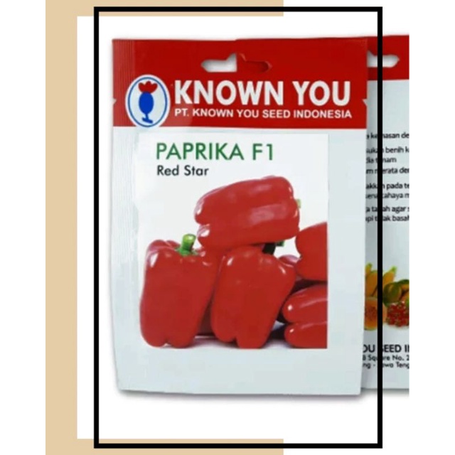 Benih Paprika Merah Red Star Pouch (Known You)