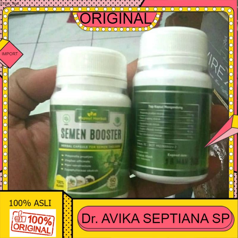 100% ASLI COD SEMEN BOOSTER OBATKUWAT© PENGENTAL PENYUBUR SPERMA PRIA  SEMEN BOSTER ASLI/ORI