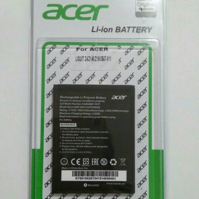 BATTERY BATRE ACER ALL TYPE LIQUID Z2 /LIQUID Z200 / Z160/ Z3 DUO BATRE ACER ORGINAL 99%