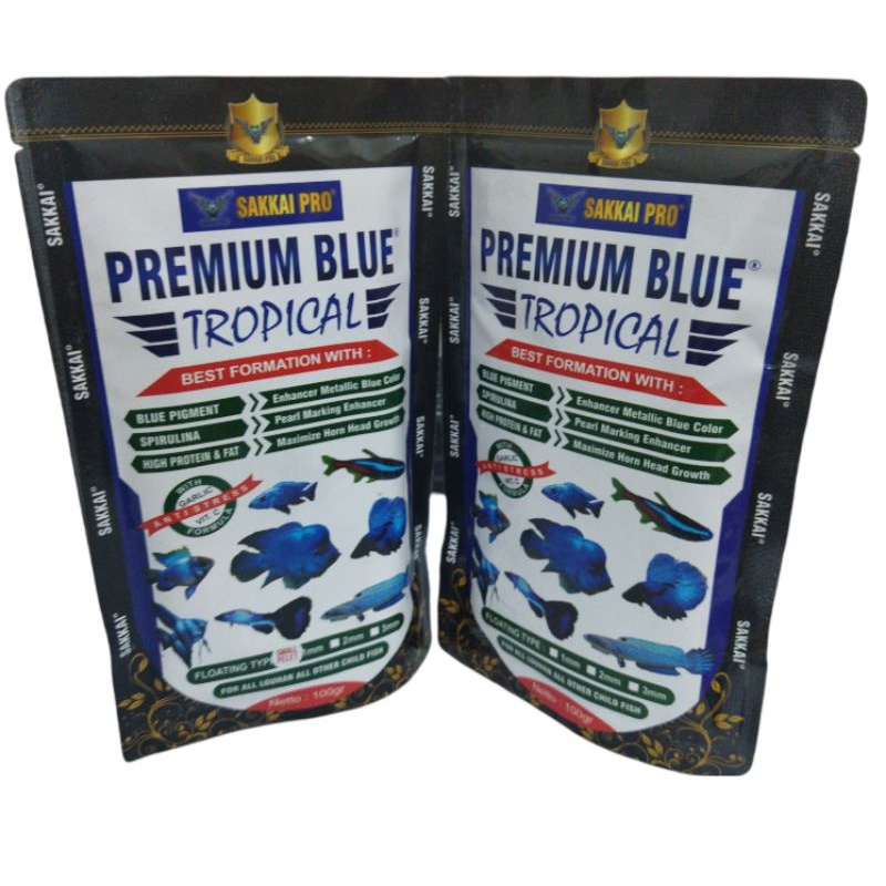 Makanan ikan SAKKAI PRO PREMIUM BLUE TROPICAL 100GR