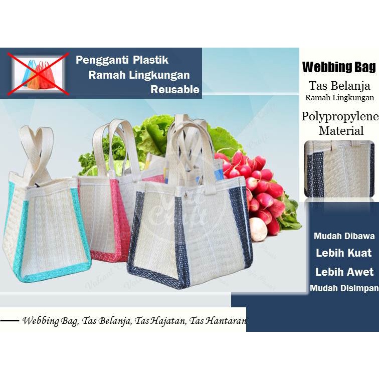 (Pengganti Plastik), Tas Selamatan, Tas Sembako, Tas Belanja, Webbing Bag