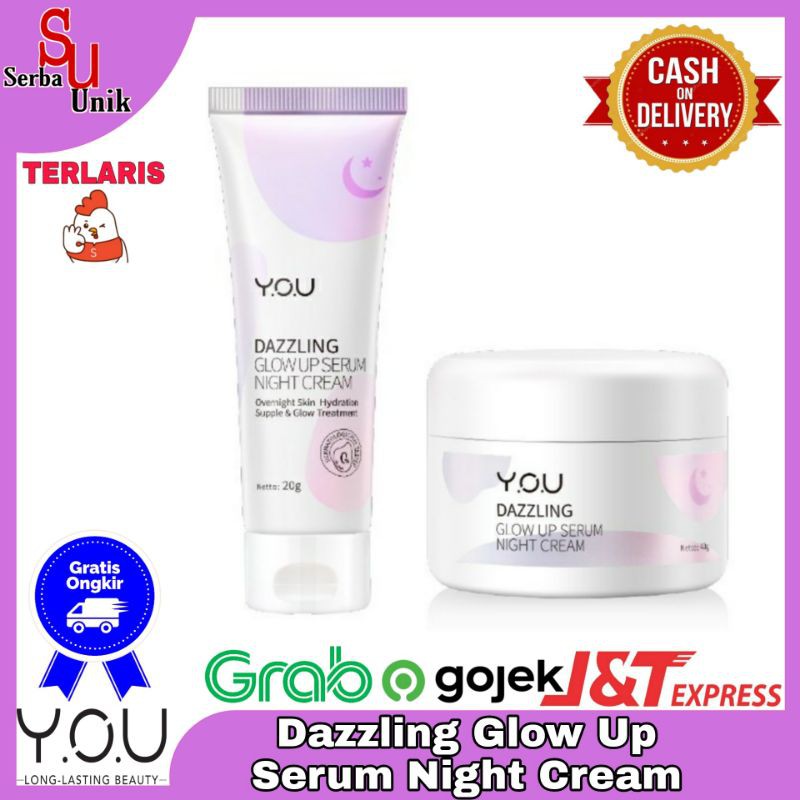 You Dazzling Glow Up Series Day Cream Night Cream Toner Facial Foam Body Cream Tone Up Face Cream