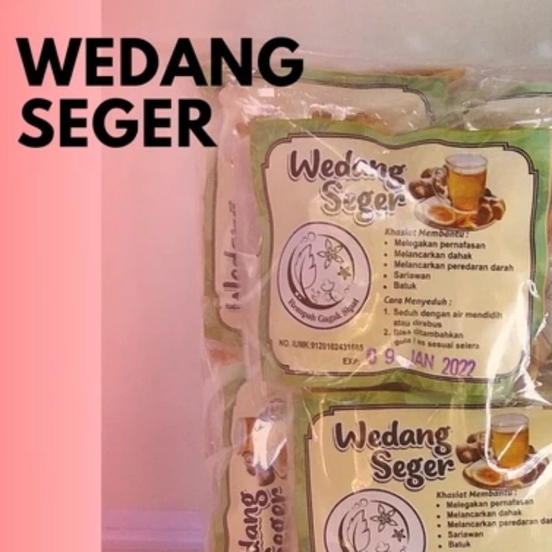 

MINUMAN TRADISIONAL WEDANG SEGER WEDANG REMPAH WEDANG HERBA 1pack isi 10pcs