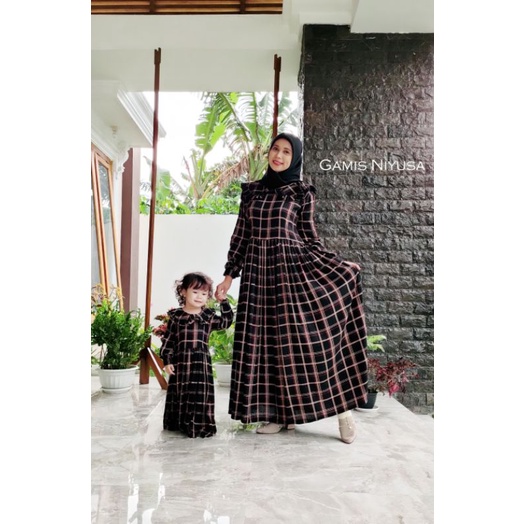 GAMIS NIYUSA ANAK DAN DEWASA GAMIS COUPLE MOMKID