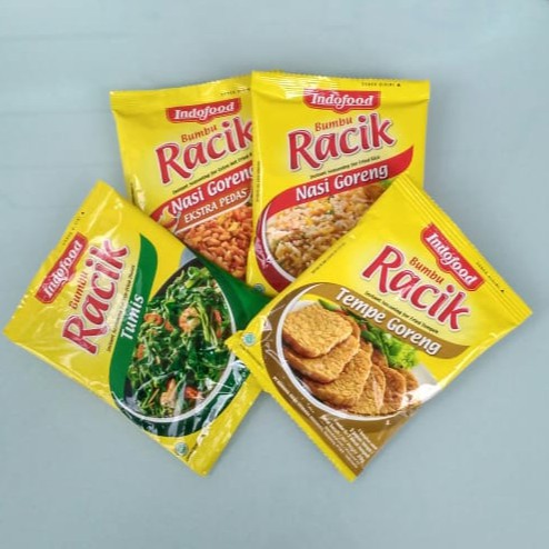 

Indofood Bumbu Racik Instan(Mie Goreng/Tempe/Tumis/Nasi Goreng/Ikan/Sayur Lodeh/Ayam/Sop)