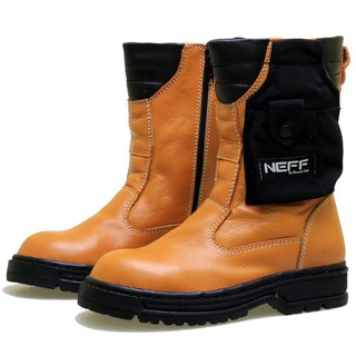 SEPATU BOOTS SAFETY KERJA WORK PROYEK KULIT ASLI PREMIUM ...