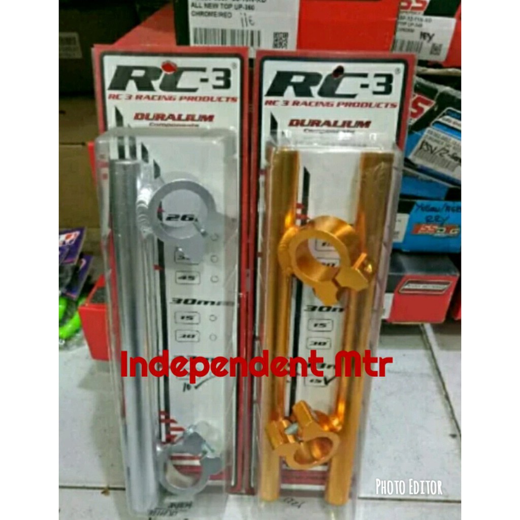 Stang Rc3-Stang drag Rc3 15 Derajat Diameter 33 Ninja R-Ninja RR