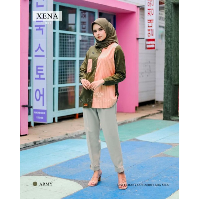 XENA SHIRT BY ALFASA DAILY / OOTD KEMEJA / BLOUSE ALFASA
