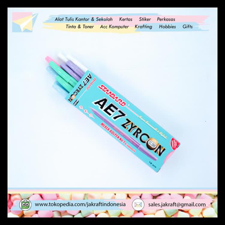 

Hot Product Grosir - Pulpen Bolpen Pen Standard Ae7 0.38 Mm Zyrcon Teknologi Baru Terbaru