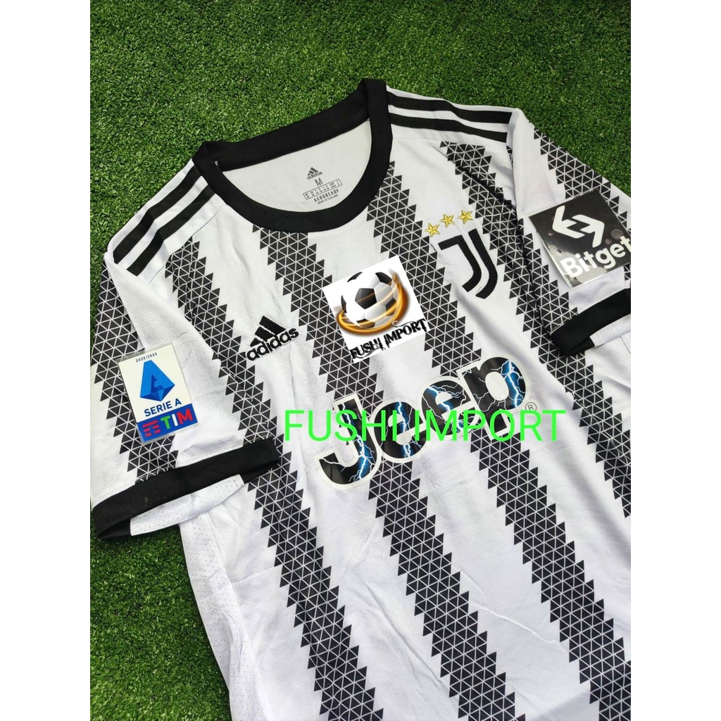 Jersey Baju Bola Juventus Home Full Patch 2022 2023 Grade Ori