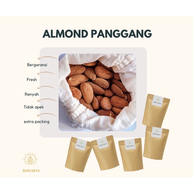 

PELANCAR ASI/ALMOND PANGGANG 1kg/ROASTED ALMOND