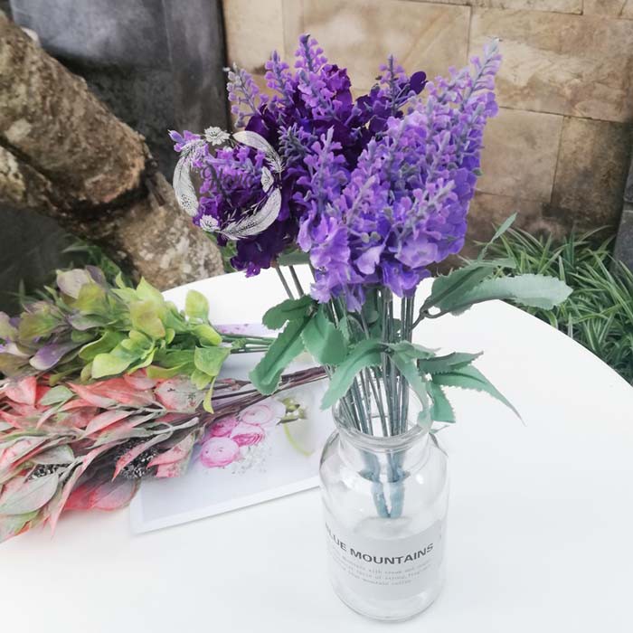 Bunga lavender artificial bunga plastik palsu lavender Bunga lavender artificial bunga plastik palsu lavender