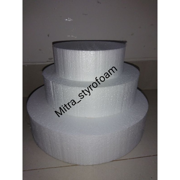 

Styrofoam/gabus/dummycake paket 3 tingkat tebal 10cm