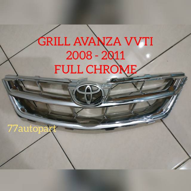 Grill rambang avanza 2008 2011 type G E chrome