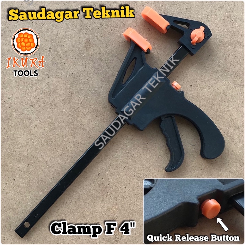 Clamp F Klem F Catok Penjepit Kayu Quick Release