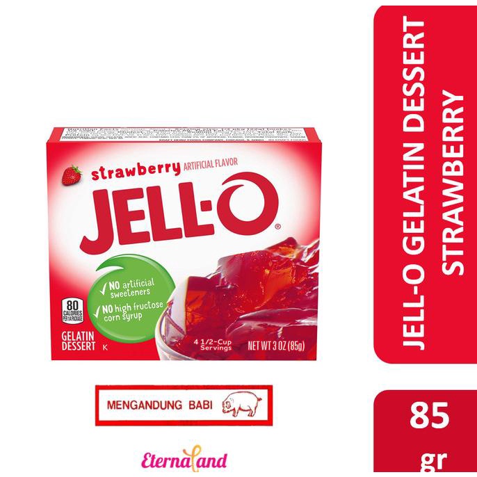 

JELLO Gelatin Dessert - puding dan agar agar NON HALAL TERLARIS TERPERCAYA ORIGINAL