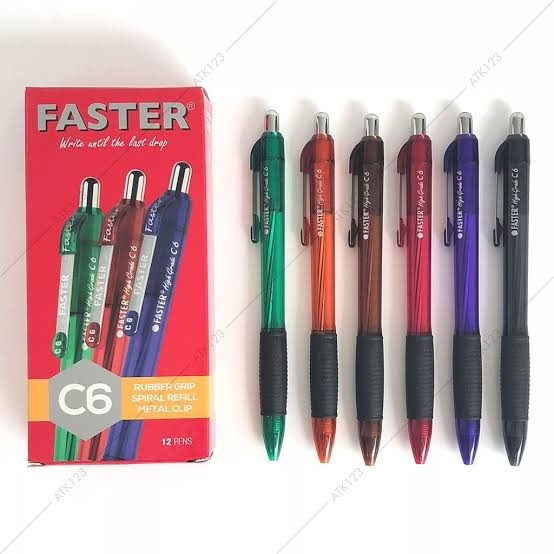 

Pulpen faster c6 per pack isi 12 (klik)