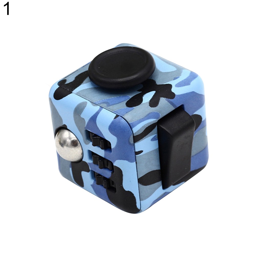 [Fresh] Fidget Cube ABS Motif Camo untuk Meningkatkan Fokus Anak / Dewasa