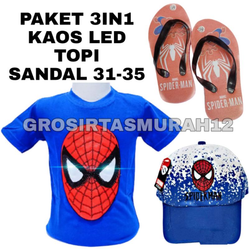 Kaos anak laki laki karakter  Baju LED Baju Usap