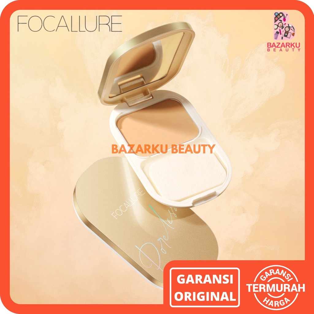 Focallure Pressed Powder Focallure Golden Age Compact Powder Focallure Bedak Padat Focallure Bedak Focallure Focallur Fucallure Focalure Foccalure