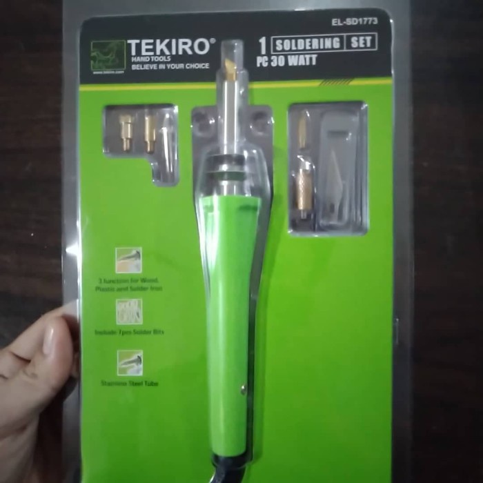 TEKIRO SOLDERING SET 30 watt Tekiro SOLDER SET 3 FUNGSI 30W EL-SD1773