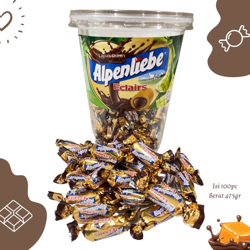 

Alpenliebe Eclairs 100butir