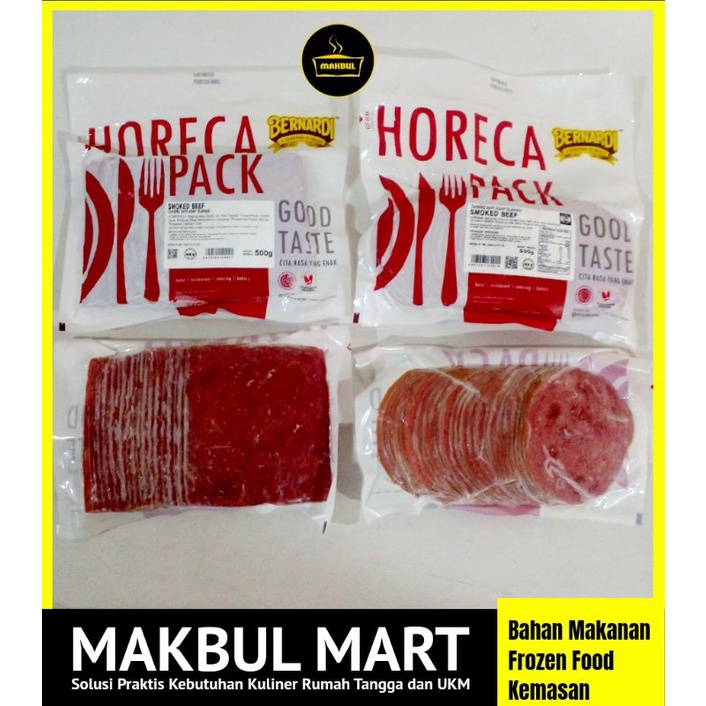 Bernardi Smoked Beef Kotak, Bulat 500gr