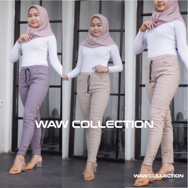 LEGGING COMBADE CELANA BAGGY PANT WANITA SIZE 28-38