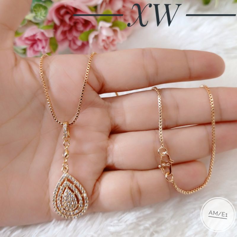 Kalung Oval Fashion Gold/Silver XW28042108