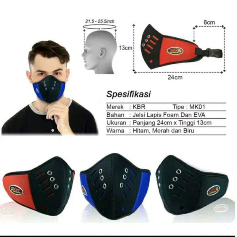 Masker Motor Pria Variasi Ring / Masker Contong Motor / Masker Motor Touring / Masker Touring