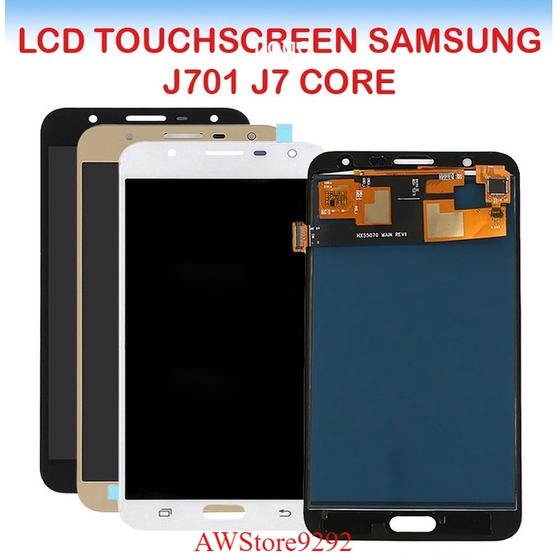 Layar Sentuh LCD TS Touchscreen Fullset Samsung J7 CORE J7 NXT J701 AAA CONTRAS BLACK GOLD WHITE
