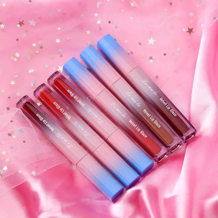 ✅ 100% Asli LAMEILA SILKY GLASS VELVET LIP GLAZE / LAMEILA LIPSTICK CAIR PELEMBAB BIBIR TAHAN AIR DAN LAMA