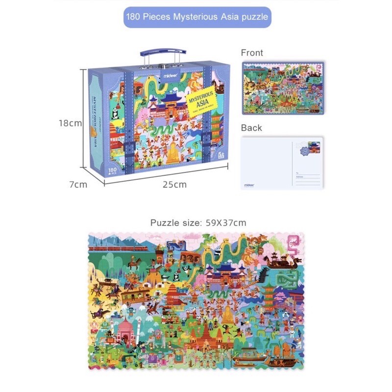 mideer world puzzle - hadiah anak - kado anak