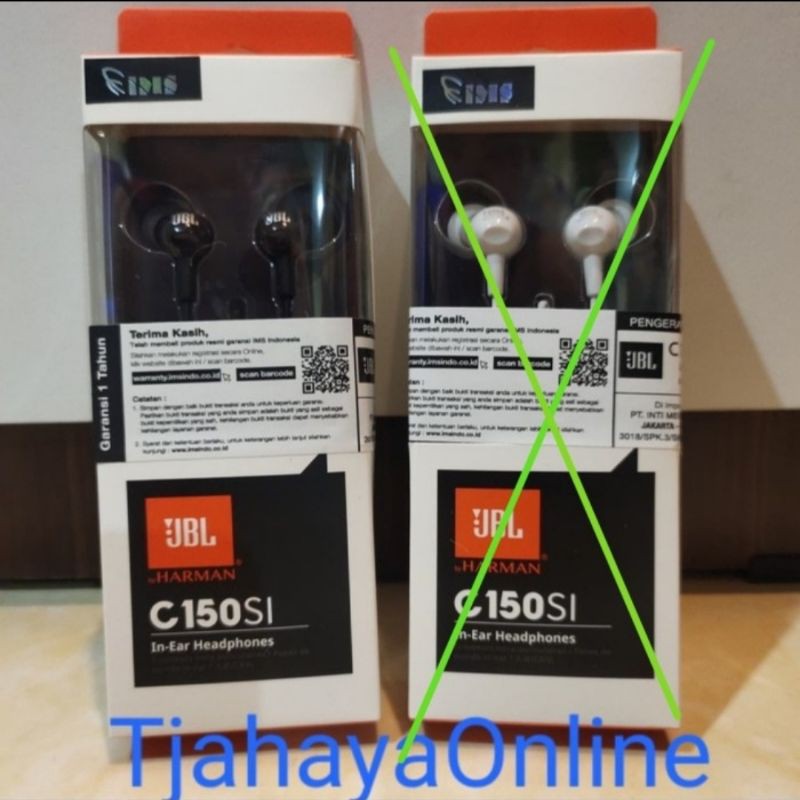 Headset JBL C150 SI Original