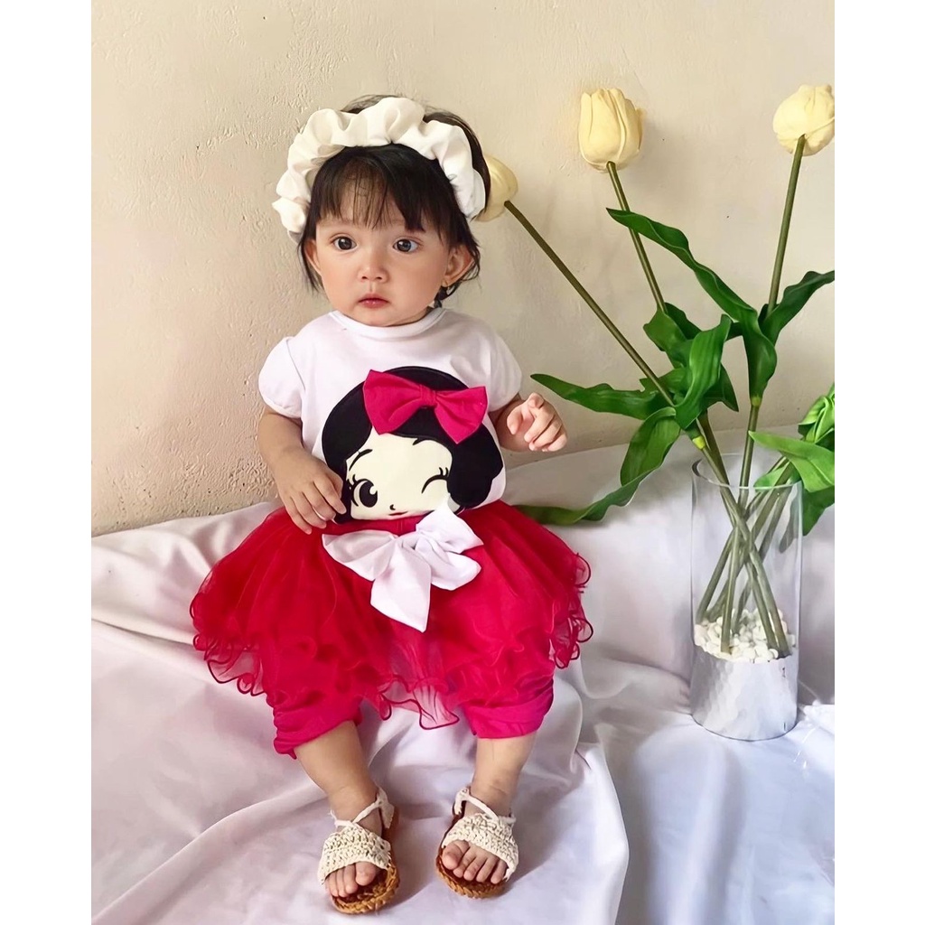 SET TUTU SUIT baju rok tutu dress bayi anak perempuan cewek lucu terlaris murah BALLERINA / CALFY / LOVELY COUPLE / SNOW WHITE SUNNY