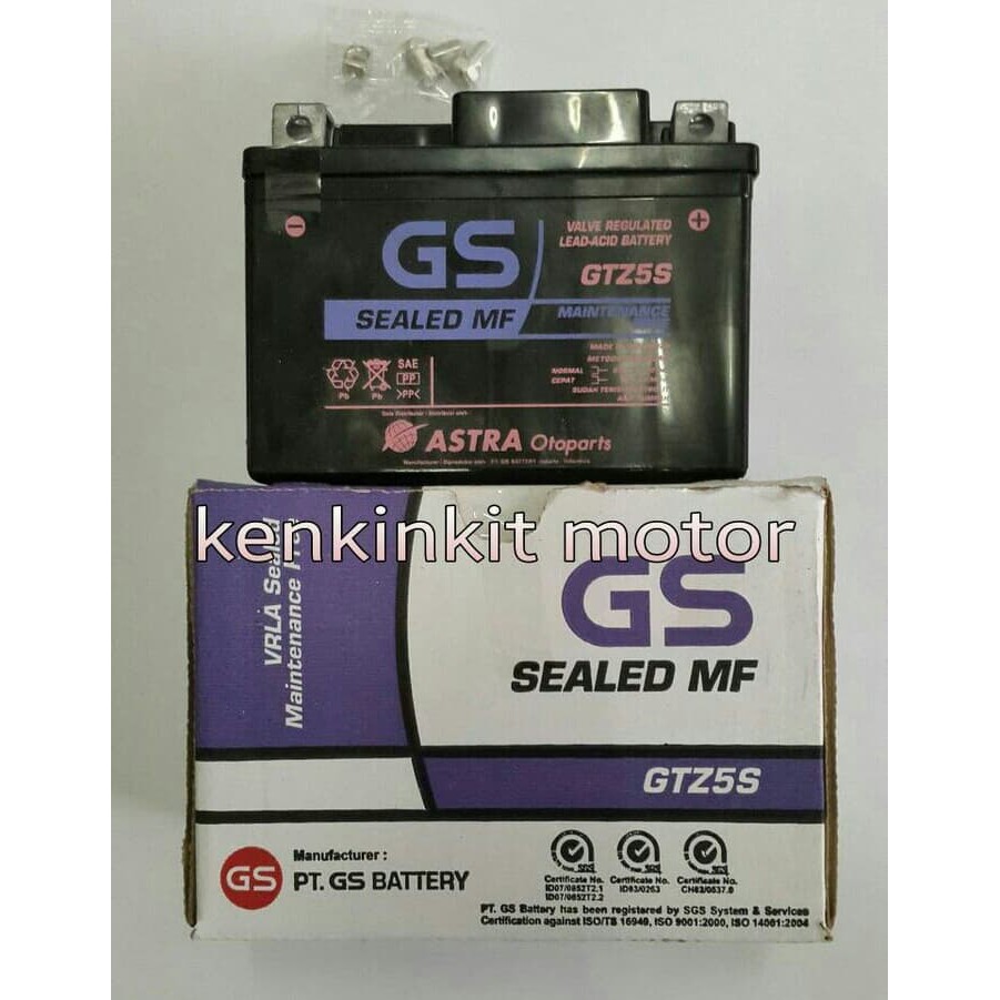 Aki GTZ5S GS Astra