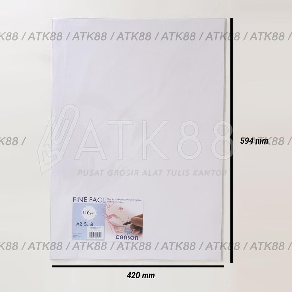 

FVN Canson Fine Face 110 Gsm A2 Kertas Gambar Pencil Pastel Paper 5 Lembar ➴ (Terkini)