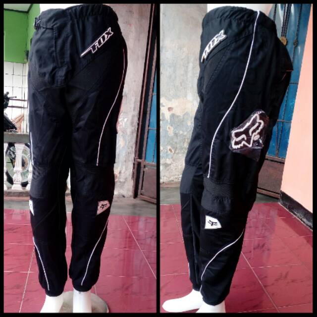 Celana Cross panjang Hitam Fox