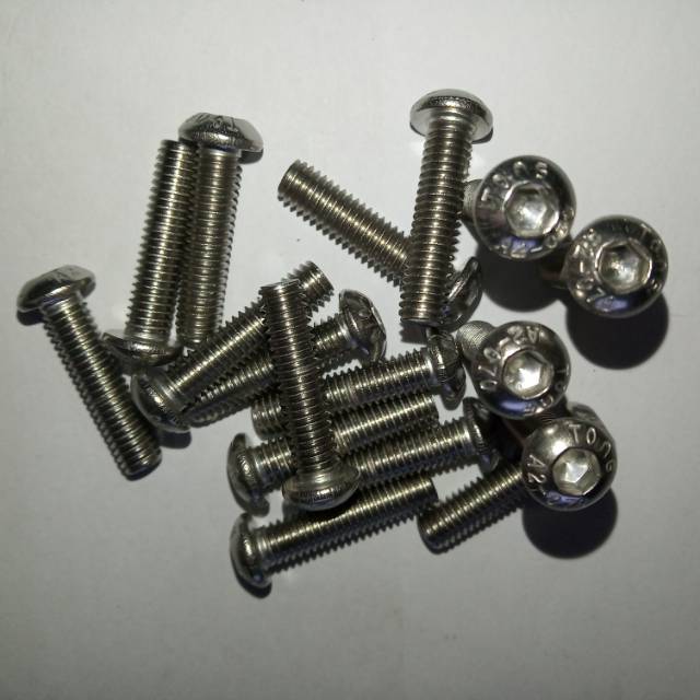 Button L M6 X 25 (2,5cm)stainless 304