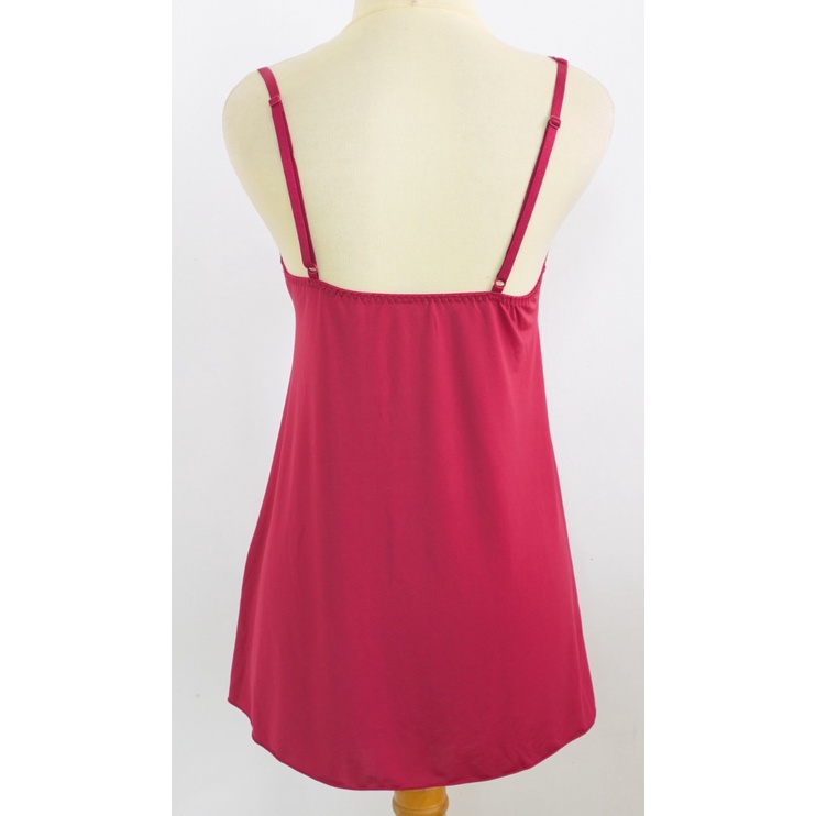 Lingerie Wanita Renda / Baju Tidur Setelan Sexy Kamisol LILY WOLFF,  Super Halus Elastis LW7799RED-5