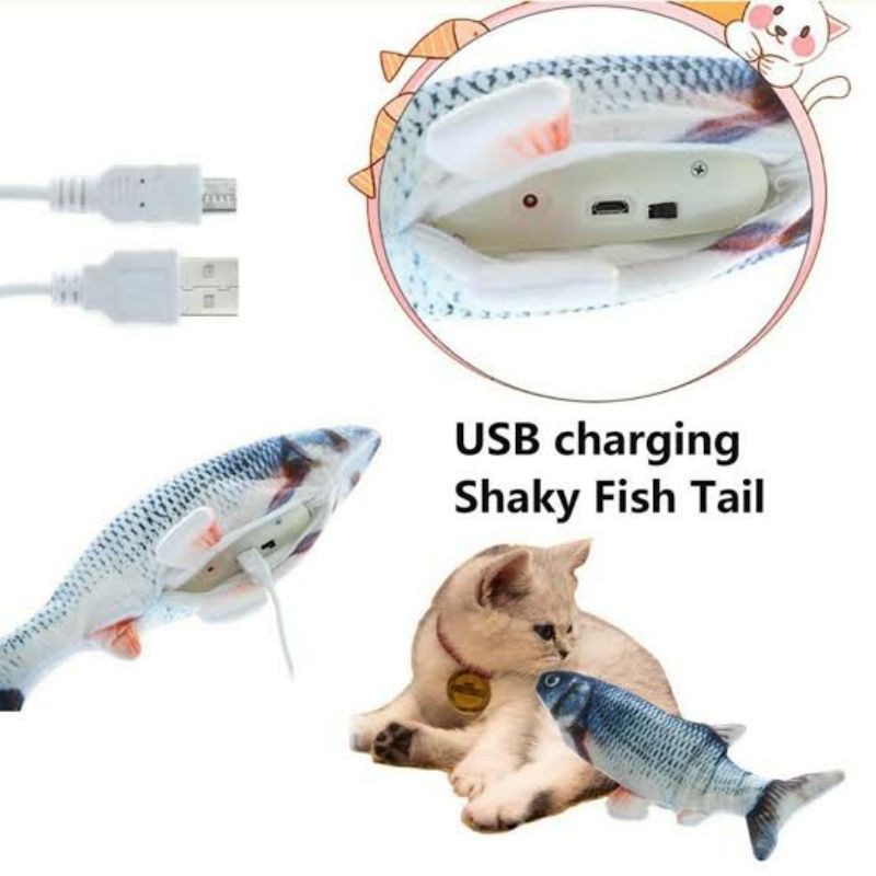 RESTOCK MAINAN TIKTOK BONEKA IKAN GERAK MOVING FLOPPING FISH