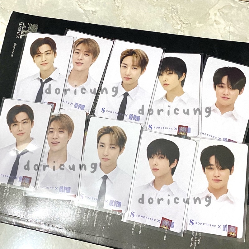 somethinc x nct dream photocard pc set jaemin jeno chenle renjun jisung