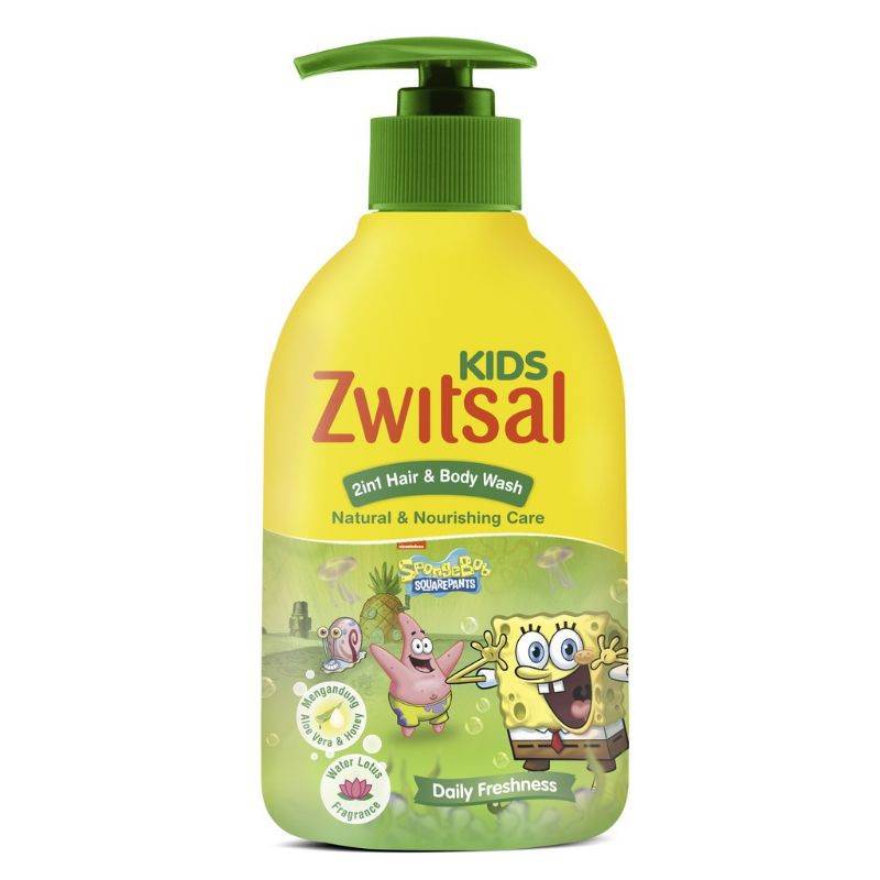 zwitsal  Kids 2in1 Green Natural and Nourshing Care 280 Ml